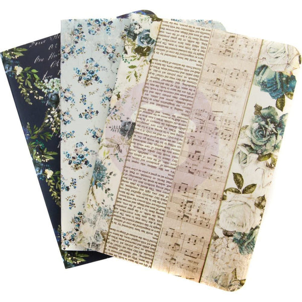 Prima Travelers Journal Passport Refill Notebook 3 pack Georgia Blues