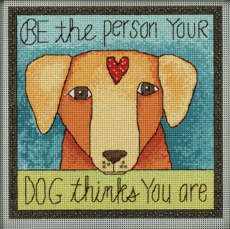 Mill Hill Counted Cross Stitch Kit 7"X7" - Sticks-Be The Person (14 Count)*