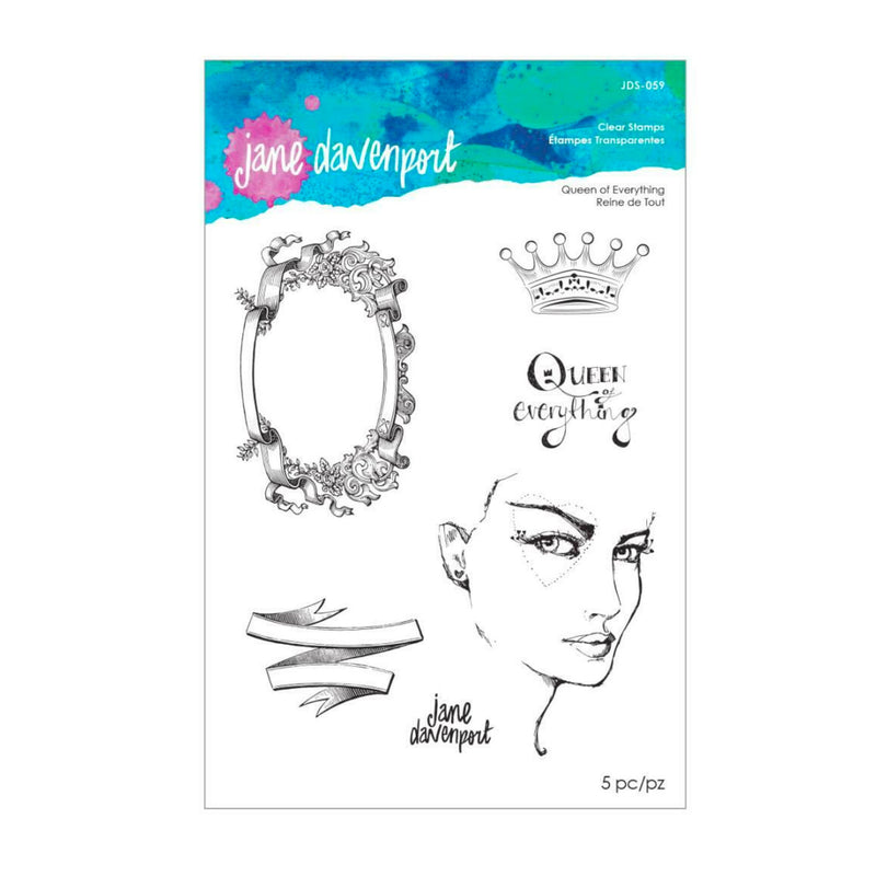 Jane Davenport Stamp Camp Collection Clear Stamps Set - Queen Of Everything