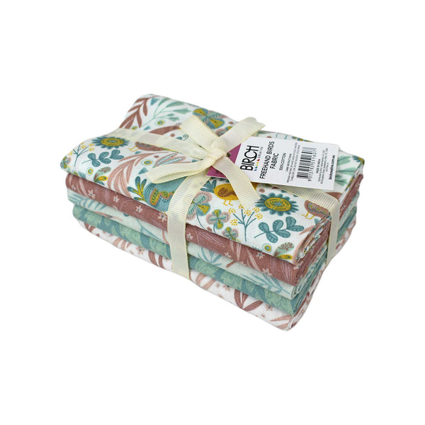 Birch Creative Fabric Fat Quarter - Free Hand Bird