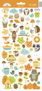 ^Doodlebug Cardstock Stickers 6"X13" - Pumpkin Spice Icons^