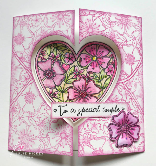 Julie Hickey Designs Clear Stamps - Fresh Floral Heart*