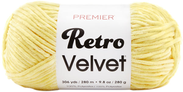 Premier Yarns Retro Velvet Yarn - Yellow 280g