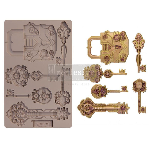 Prima Marketing Re-Design Mould 5"X8"X8mm - Mechanical Lock & Keys