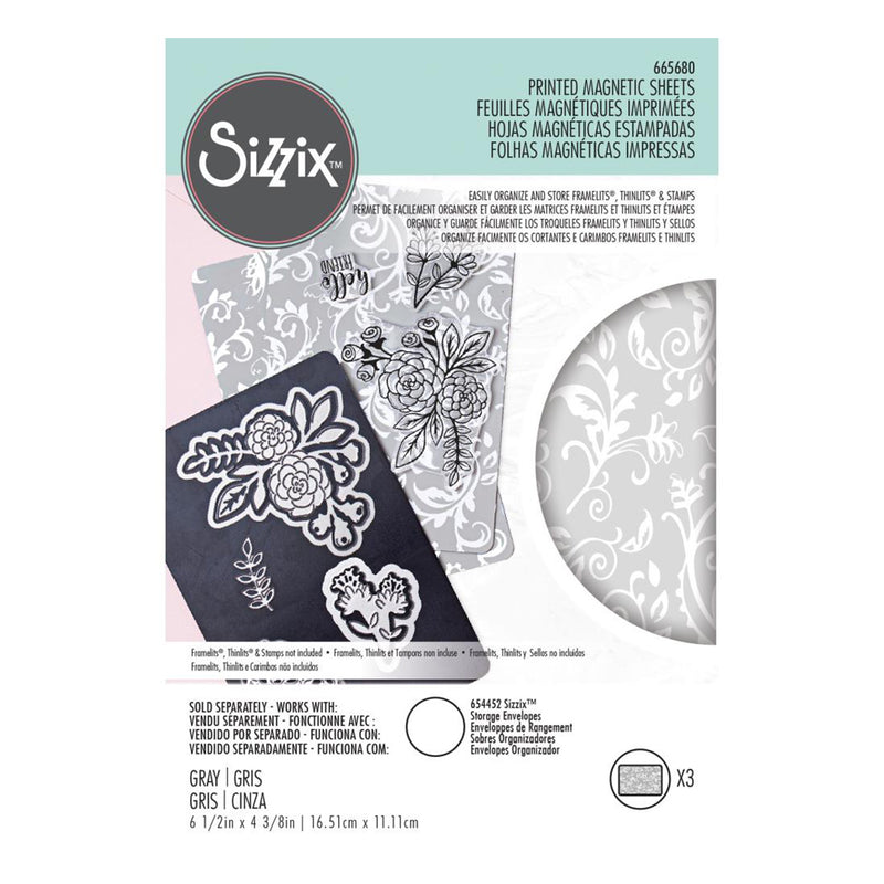 Sizzix Magnetic Sheets 4.375"X6.5" 3/Pkg