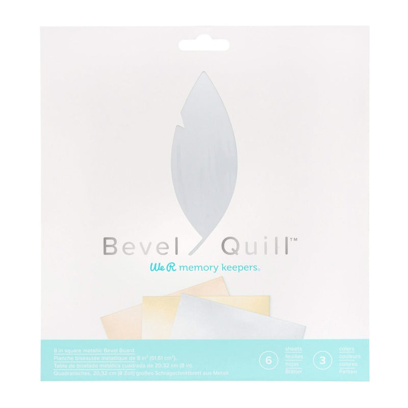 We R Memory Keepers Bevel Quill, Board Sheets 8x8 6 pack  - 3 Colours/2 Each*^