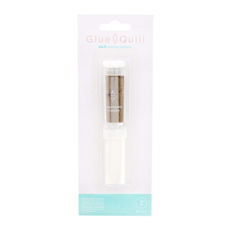 We R Memory Keepers Glue Quill, Embossing Powder 2 pack  - Clear and Gold*