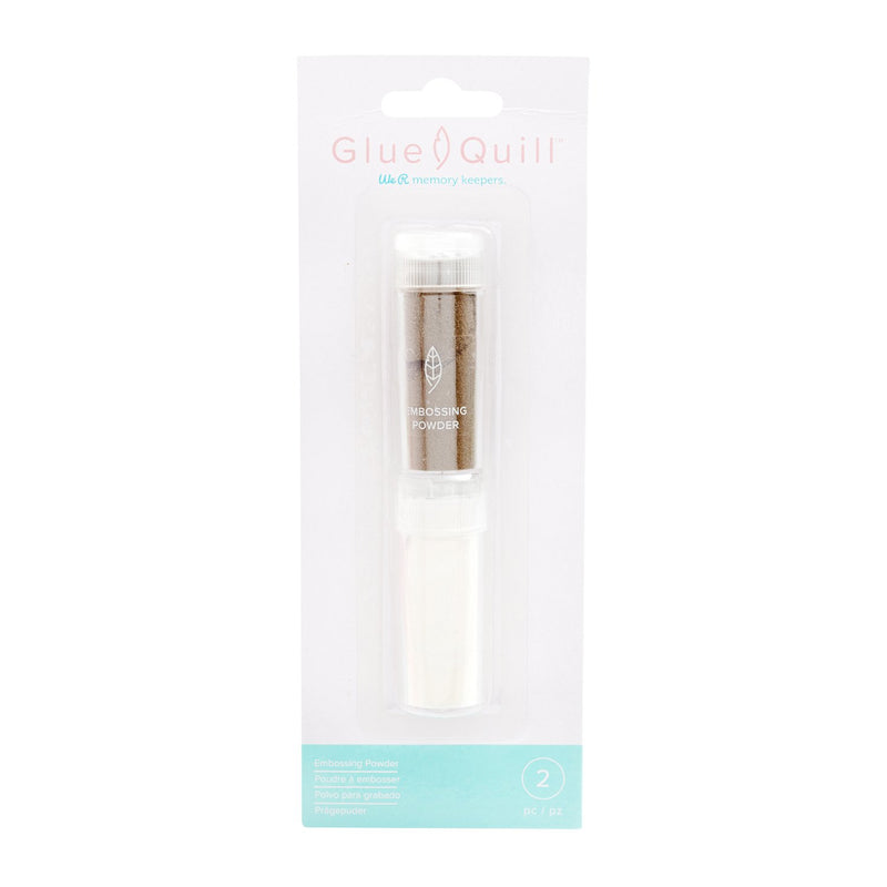 We R Memory Keepers Glue Quill, Embossing Powder 2 pack  - Clear and Gold*