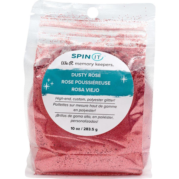 We R Memory Keepers Spin It Fine Glitter 10oz - Dusty Rose