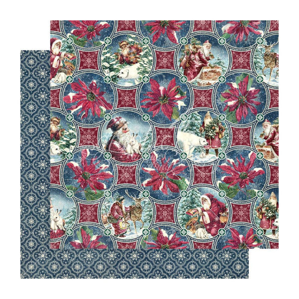 Graphic 45 Let It Snow Double-Sided, Single Sheet Cardstock 12"X12" - Christmas Dreams