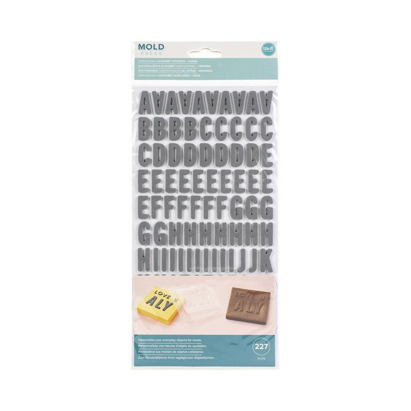 We R Memory Keepers Mold Press Alpha Thickers - Large*