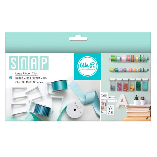 We R Memory Keepers - Snap Storage Ribbon Clips 6 Pack  Large