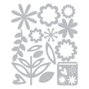 Sizzix Thinlits Dies By Lisa Jones 15/Pkg Flower Set*
