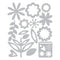 Sizzix Thinlits Dies By Lisa Jones 15/Pkg Flower Set*