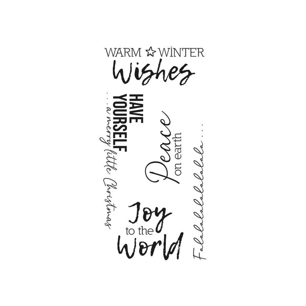 Sizzix Clear Stamps by Olivia Rose - Festive Sentiment #1