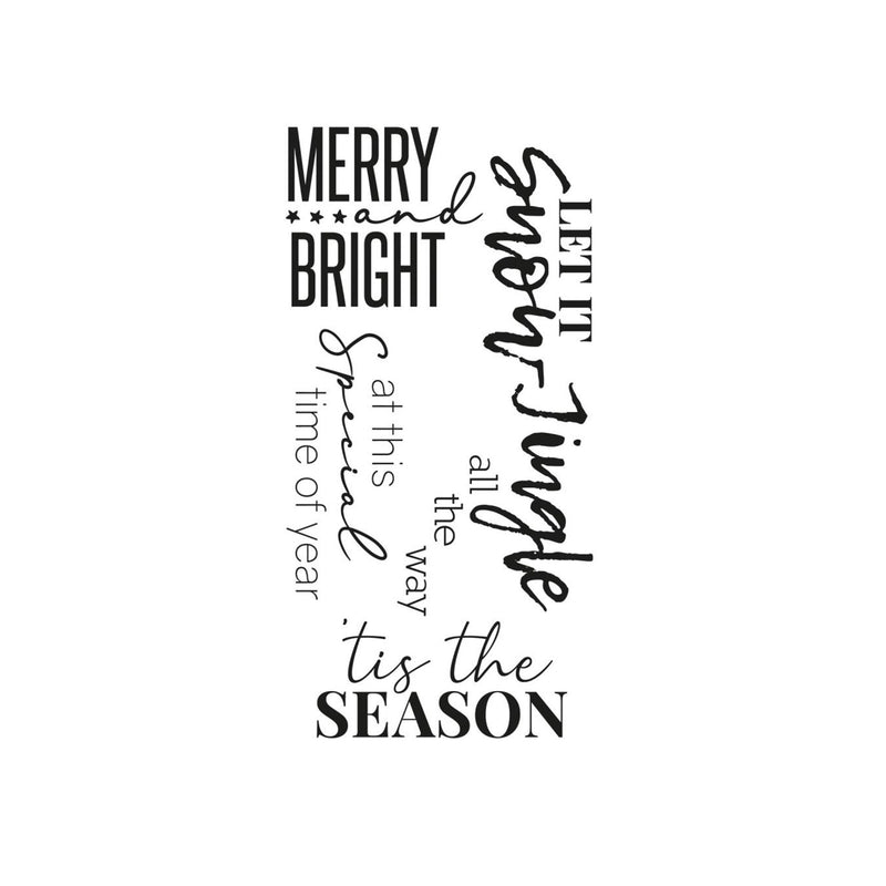 Sizzix Clear Stamps by Olivia Rose - Festive Sentiment