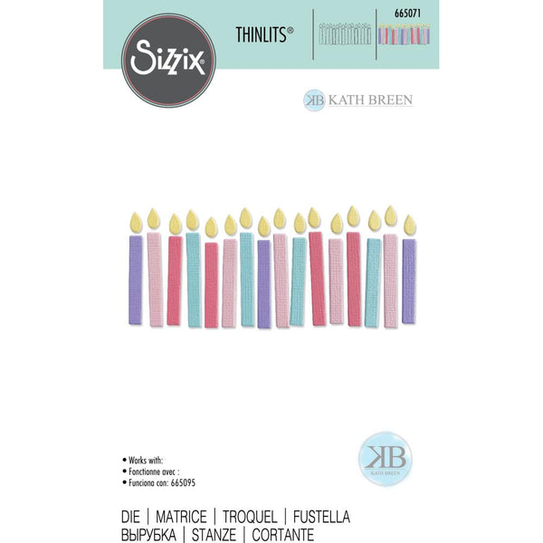 Sizzix Thinlits Die By Kath Breen - Birthday Candles