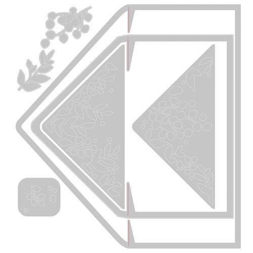 Sizzix Thinlits Dies By Sharon Drury 7 pack  - Foliage Envelope Liners*