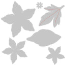Sizzix Framelits Die & Stamp Set By Lisa Jones 6/Pkg - Seasonal Flowers