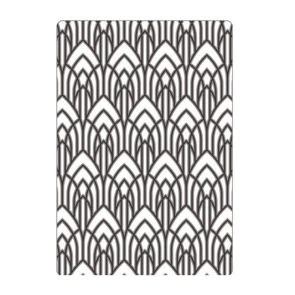 Sizzix Texture Fades Embossing Folder By Tim Holtz - Multi-Level Arched*