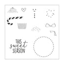 Sizzix Framelits Die & Stamp Set By Olivia Rose 10/Pkg - Dessert Treats*