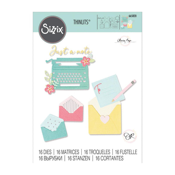 Sizzix Thinlits Dies By Olivia Rose 16/Pkg - You've Got Mail