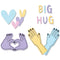 Sizzix Framelits Die & Stamp Set By Olivia Rose 7/Pkg - Big Hugs