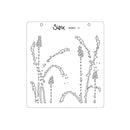 Sizzix Making Tool Layered Stencil by Olivia 6"x6" (15.25cm x 15.25cm) - Wildflowers