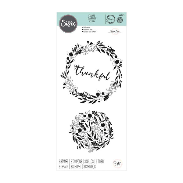 Sizzix Clear Stamps By Olivia Rose - Autumn Wreath