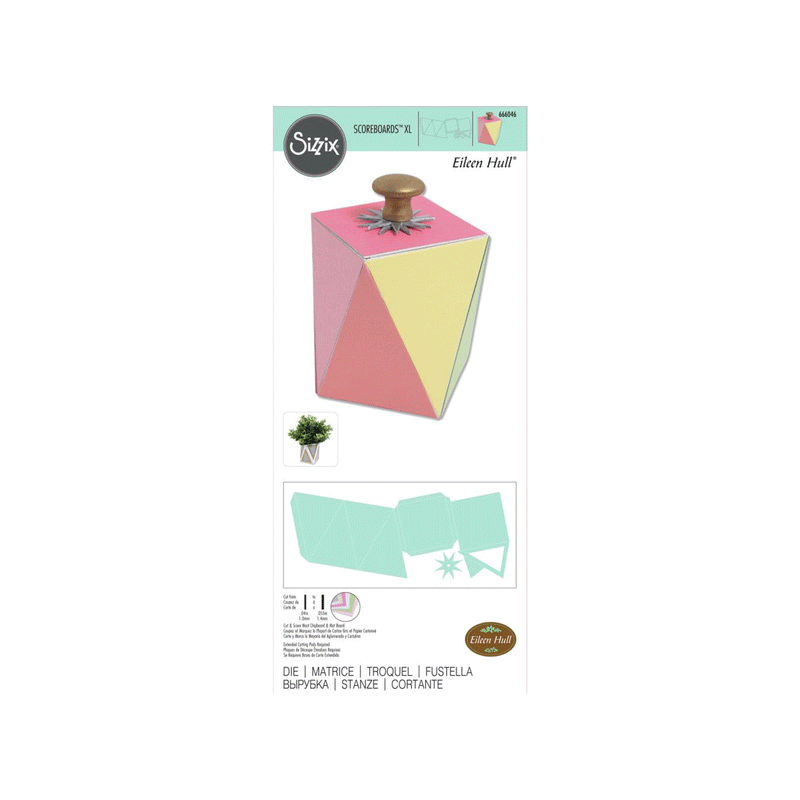 Produktbild von Sizzix ScoreBoards XL Die By Eileen Hull - Geometric Box