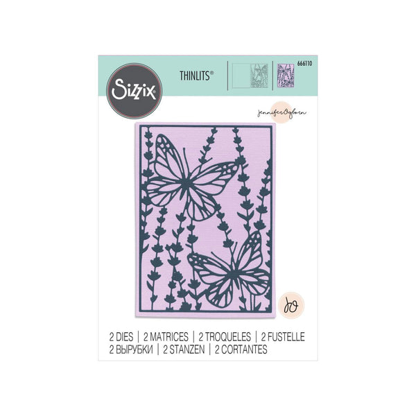 Sizzix Thinlits Dies by Jennifer Ogborn - 2-pack - Botanical Card Front*