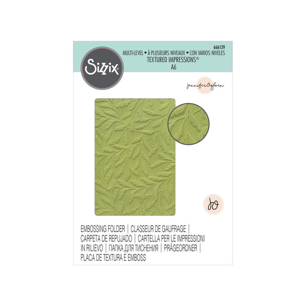 Sizzix Multi-Level Textured Impressions by Jennifer Ogborn - Delicate Leaves