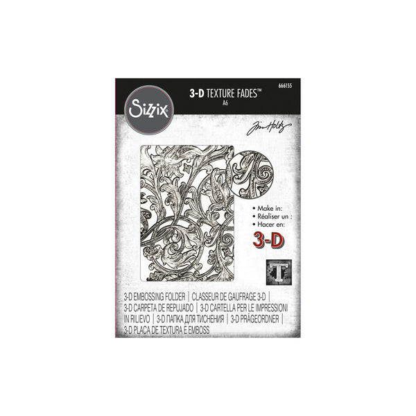 Sizzix 3D Texture Fades Embossing Folder By Tim Holtz - Entangled*