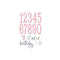 Sizzix Thinlits Dies by Debi Potter 15/Pkg - Fabulous Birthday Numbers*