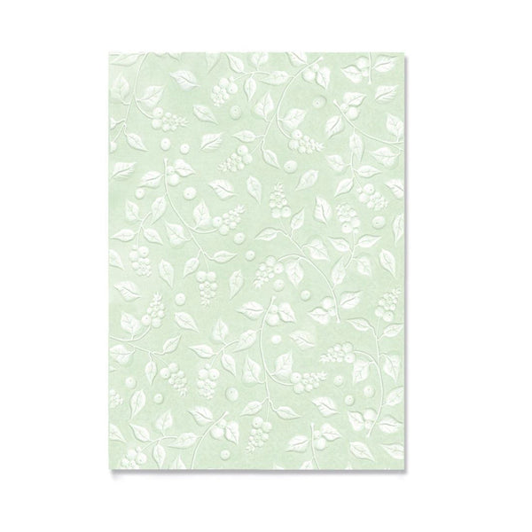 Sizzix Multi-Level Textured Impressions A5 Embossing Folder By Kath Breen - Snowberry