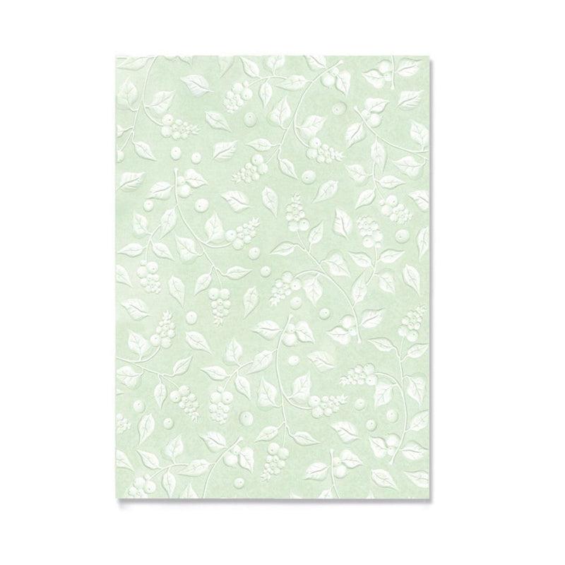 Sizzix Multi-Level Textured Impressions A5 Embossing Folder By Kath Breen - Snowberry