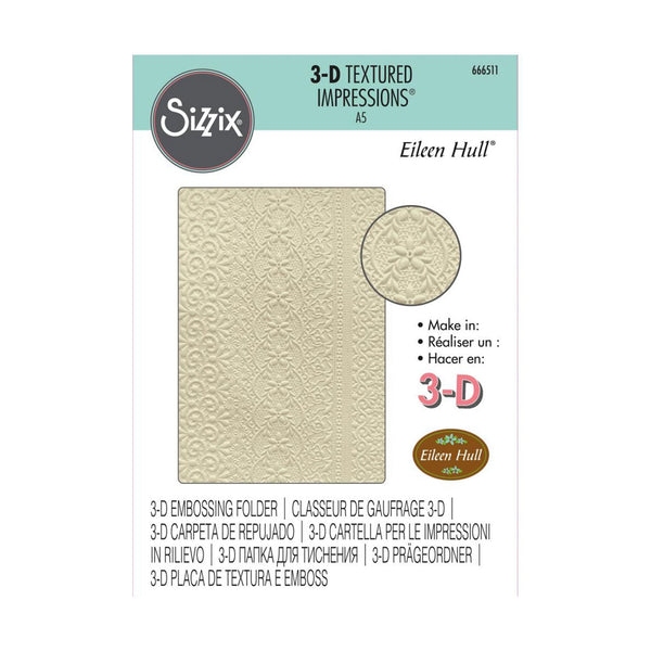 Sizzix 3D Textured Impressions By Eileen Hull - Lace