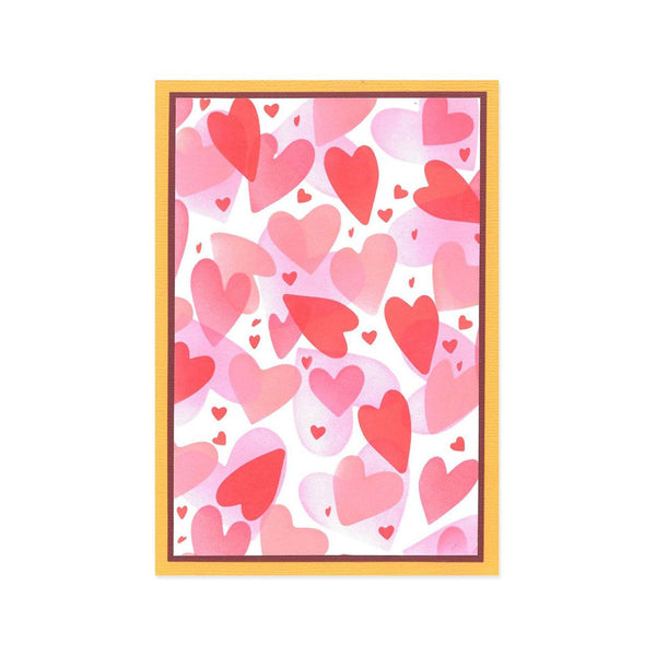 Sizzix A6 Layered Stencils By Kath Breen 4/Pkg - Mark Making Hearts