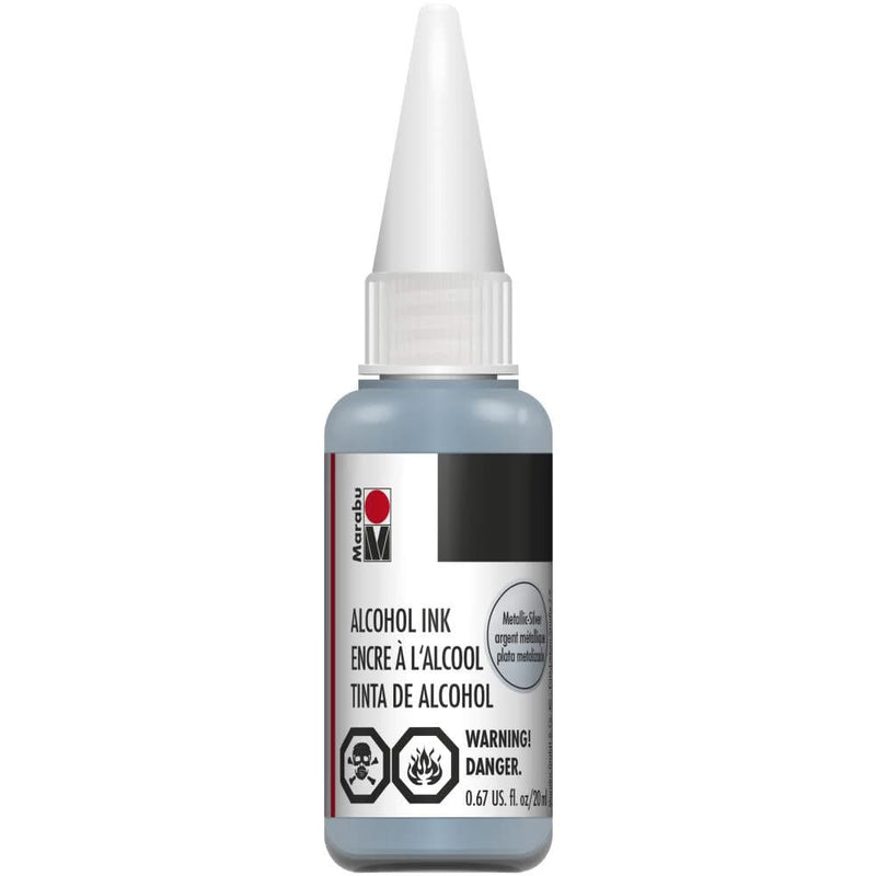 Marabu Alcohol Ink 20ml - Metallic-Silver^ LIMIT 1 PER ORDER