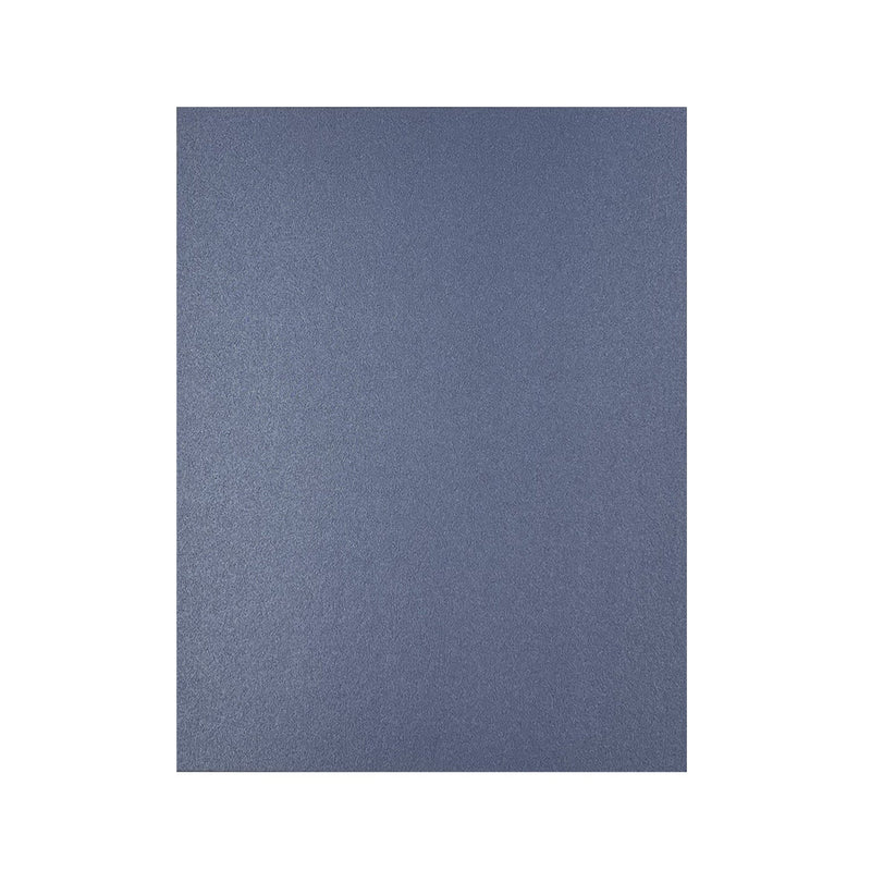Poppy Crafts Letter Size Premium Shimmer Cardstock 10 Pack - Denim Blue
