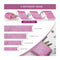 Poppy Crafts Self-adhesive Diamond Rhinestone Ribbon - Pink 4 Pack*