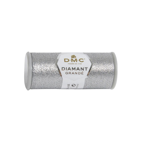 DMC Diamant Grande Metallic Thread 21.8yd - Dark Silver