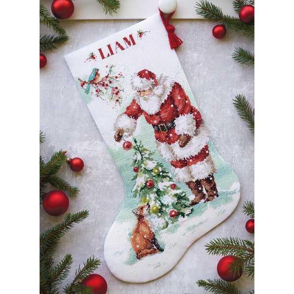 Dimensions Counted Cross Stitch Kit 16" Long - Magical Christmas Stocking (14 Count)