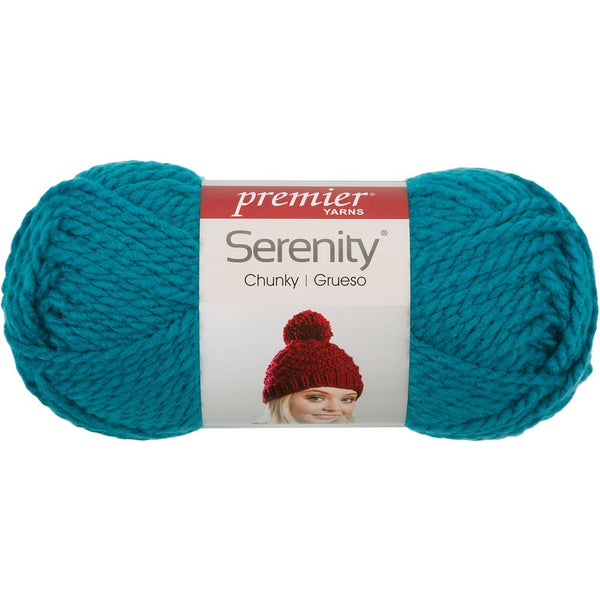 Premier Yarns Serenity Chunky Yarn - Solid - Teal 100g