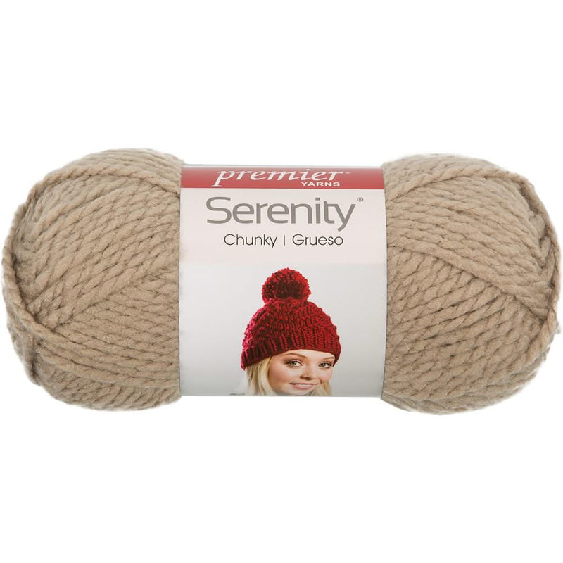 Premier Yarns Serenity Chunky Yarn - Solid - Sand 100g*