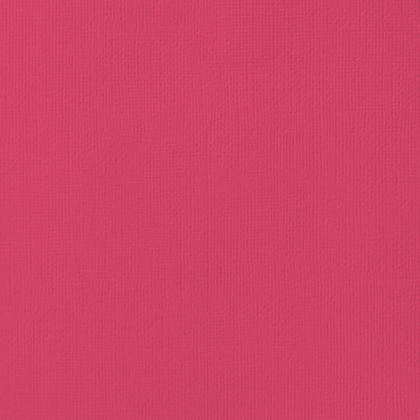American Crafts Textured Cardstock 12"X12" - Rouge - Single Sheet