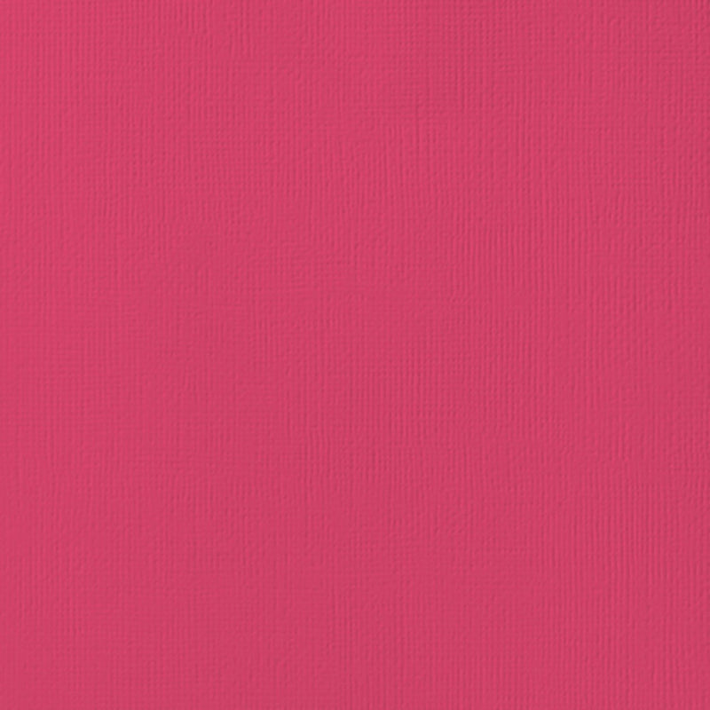 American Crafts Textured Cardstock 12"X12" - Rouge - Single Sheet