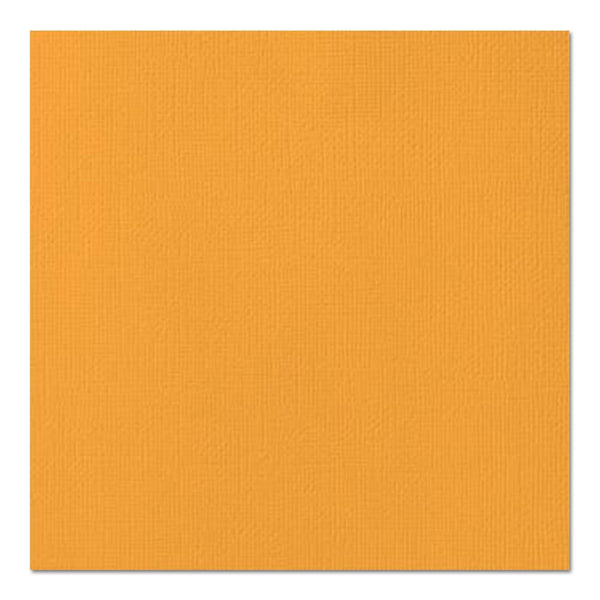 American Crafts Textured Cardstock 12"X12" - Tangerine