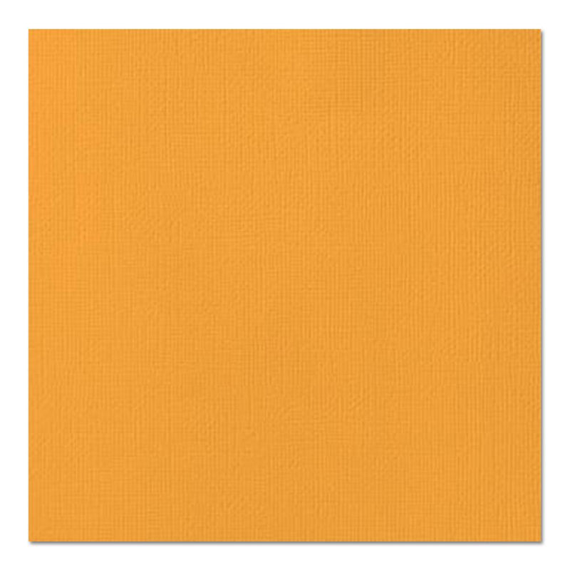 American Crafts Textured Cardstock 12"X12" - Tangerine