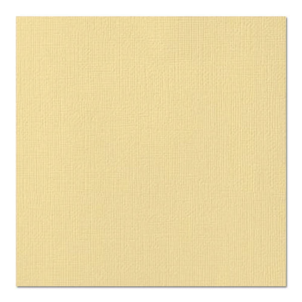 American Crafts Textured Cardstock 12"X12" - Butter